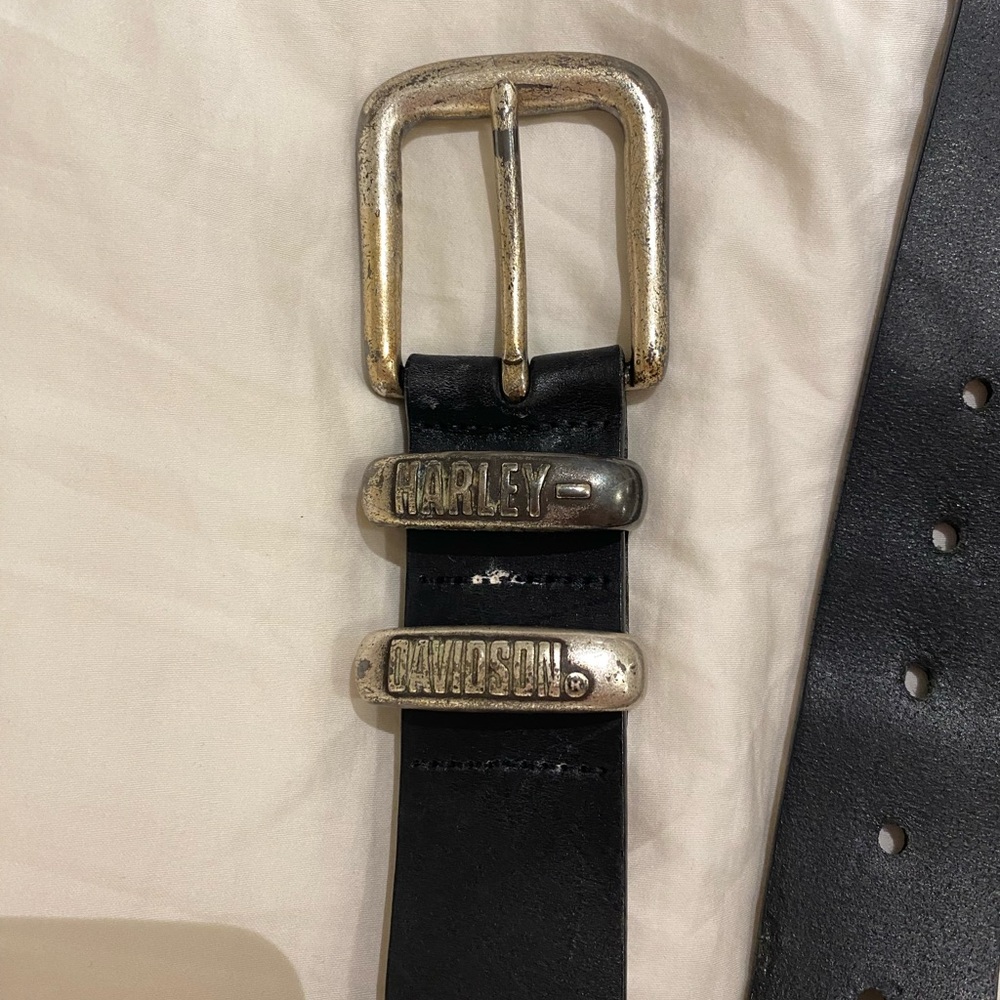 Harley-Davidson Black Leather Belt